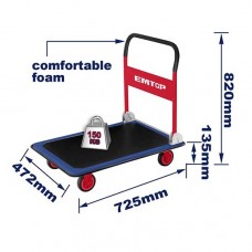 CARRO PLEGABLE 150 KG. 725X472MM EMTOP EWBW1501